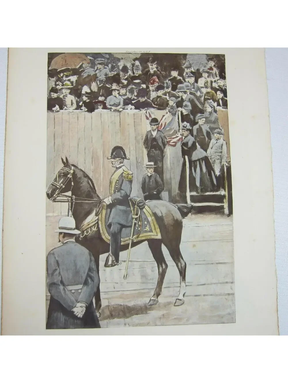 Antique 1891 Print Lieutenant General, 1886 George Barrie Army & Navy Of The US